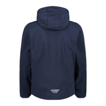 CMP Softshell Jacket (windproof, water-repellent) with hood dark blue Men