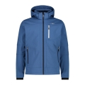 CMP Softshell jacket (windproof, water-repellent) with hood dusty blue Men