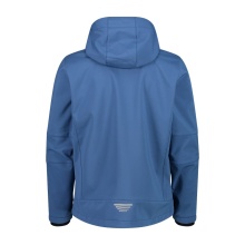 CMP Softshell jacket (windproof, water-repellent) with hood dusty blue Men