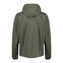 CMP Softshell Jacket Light with Hood (windproof, waterproof) olive green Men