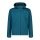 CMP Softshell Jacket Light with Hood (windproof, waterproof) blue-green Men