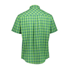 CMP Hiking Shirt short-sleeved with check pattern (UV protection, chest pocket) green/blue Men