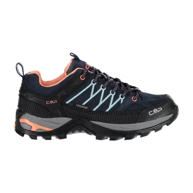 CMP Hiking Shoes Rigel Low WP (Trekking, waterproof) blue/peach Women