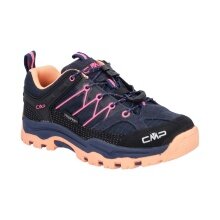 CMP Hiking Shoes Rigel Low WP (Trekking, waterproof) dark blue/peach girl