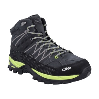 CMP Hiking Shoes Rigel Mid Trekking WP (Trekking, waterproof) anthracite gray/lime green Men