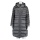 Colmar quilted coat in iridescent look with collar insert and fixed hood dark grey women