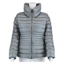 Colmar transition jacket with sleeve cuffs (warm, down quilted jacket, slim fit) light grey women