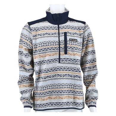 Columbia Fleece Pullover Sweater Weather Printed Half Zip II (with Chest Pocket) multi-coloured/grey Men's