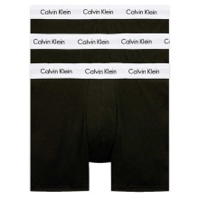 Calvin Klein Underwear Boxer Shorts Cotton Stretch Brief (Cotton) black/white Men's - 3 Pieces