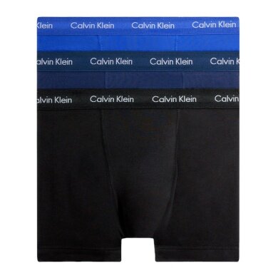 Calvin Klein Underwear Cotton Stretch Brief Boxers (Cotton) Multicoloured Black/Blue Men's - 3 Pieces