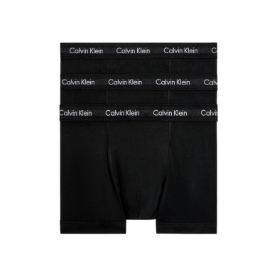 Calvin Klein Underwear Cotton Stretch Brief Boxers (Cotton) black/black Men's - 3 Pieces