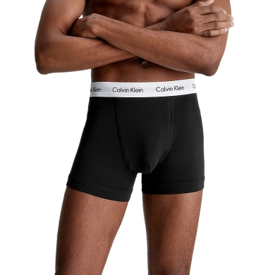 Calvin Klein Underwear Boxershorts Trunk Cotton Stretch (Cotton) black Men's - 3 Pieces