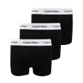 Calvin Klein Underwear Boxershorts Low Rise Trunk (Cotton) black/white Men's - 3 Pieces