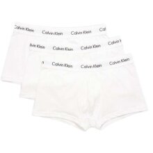 Calvin Klein Underwear Low Rise Trunk Boxers (Cotton) White Men - 3 Pieces