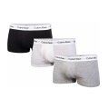 Calvin Klein Underwear Low Rise Trunks (Cotton) Multicoloured Black/White/Grey Men's - 3 Pack