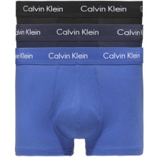 Calvin Klein Underwear Boxershorts Low Rise Trunk (Cotton) Multicoloured Black/Blue Men's - 3 Pieces