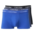 Calvin Klein Underwear Boxershorts Low Rise Trunk (Cotton) Multicoloured Black/Blue Men's - 3 Pieces