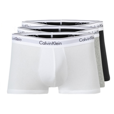 Calvin Klein Underwear Boxershorts Trunk Modern Cotton (Cotton) Multicoloured Black/White/Grey Men - 3 Pieces