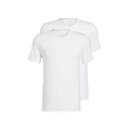 Calvin Klein Crew Neck Shirt (95% Cotton) Underwear White Men - Pack of 2