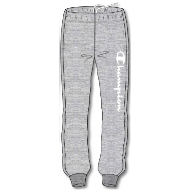 Champion Jogging Bottoms Authentic Rib Cuff Pants in Long Light Grey Men