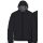 Champion Winter quilted jacket with hood - functional padding, small logo lettering - black Men