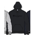 Champion Hoodie made of cotton fleece with Big Logo Print black/black Men