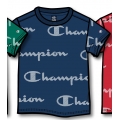 Champion Leisure T-shirt (Cotton) Graphic Print Navy Blue Kids