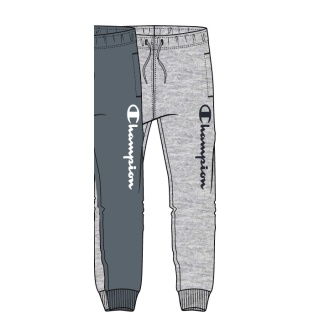 Champion Leisure Jogging Pants Big Logo Print (lined) grey marl Boys