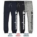 Champion Leisure Jogging Pants (lined, large Champion logo lettering) long grey boys