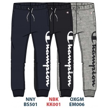 Champion Leisure Jogging Trousers (lined, large Champion logo lettering) long navy blue boys