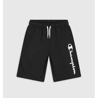 Champion leisure trousers (cotton) Bermuda with logo lettering short 2023 black boys