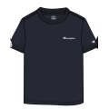 Champion Leisure T-shirt (Cotton) Crew with Small Logo Lettering 2023 Navy Blue Boys