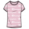 Champion Leisure T-shirt (Cotton) Graphic Print 2021 pink Girls