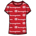 Champion Leisure T-shirt (Cotton) Graphic Print red Girls