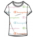 Champion Leisure T-shirt (Cotton) Graphic Print White Girls