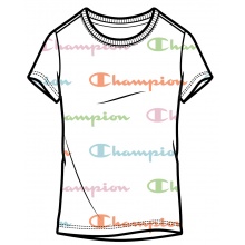 Champion Leisure T-shirt (Cotton) Graphic Print White Girls