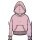 Champion Leisure Hoodie (Cotton Hoodie) small logo print pink girls