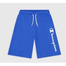 Champion leisure trousers (cotton) Bermuda with logo lettering short 2023 royal blue boys