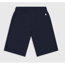 Champion leisure trousers (cotton) Bermuda with logo lettering short 2023 navy blue boys