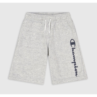 Champion leisure trousers (cotton) Bermuda with logo lettering short 2023 light grey boys