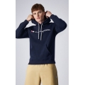 Champion Hoodie (Fleece-Hoodie) Big Logo Print Dark Blue Men