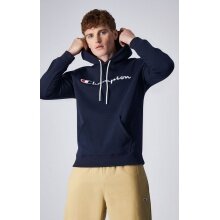 Champion Hoodie (Fleece-Hoodie) Big Logo Print Dark Blue Men