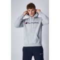 Champion Hoodie (Fleece-Hoodie) Big Logo Print Light Grey Men