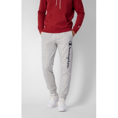 Champion Jogging Pants with Side Logo Print Light Grey Men