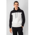 Champion Hoodie made of cotton fleece in black/white colour block design for men