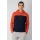 Champion Hoodie made of cotton fleece in red/dark blue for men