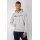 Champion Hoodie in Cotton Fleece Big Logo Print Light Grey Men