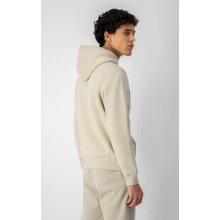 Champion Hoodie in Cotton Fleece Big Logo Print Beige Men