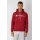 Champion Hoodie in Cotton Fleece Big Logo Print Dark Red/White Men