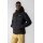 Champion winter jacket with hood - functional padding, with small logo lettering - black men